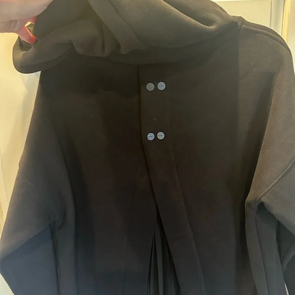 🖤🤘NWT!!! All Saints "Lee" Black Lace Open Back Hoodie - Picture 6 of 10